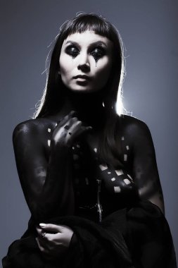 Vücut sanatı boya kadın