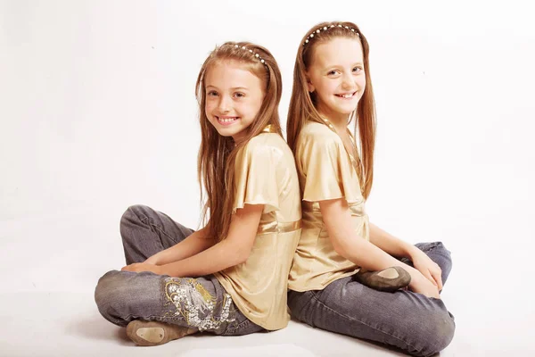 Best friends over white background — Stock Photo, Image