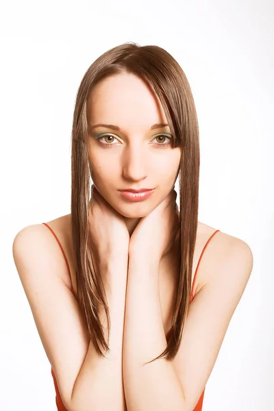 Hairstyle and make-up — Stock Photo, Image