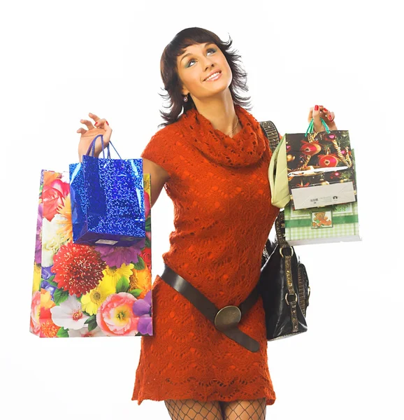 Shopping sexy woman — Stock Photo, Image