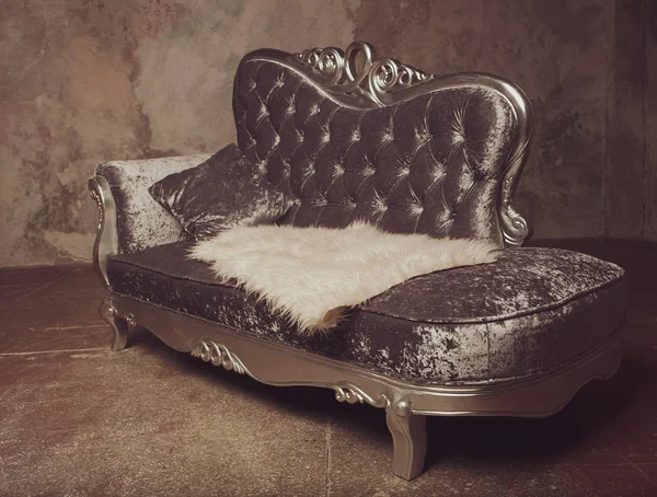 Lyx barock soffa — Stockfoto