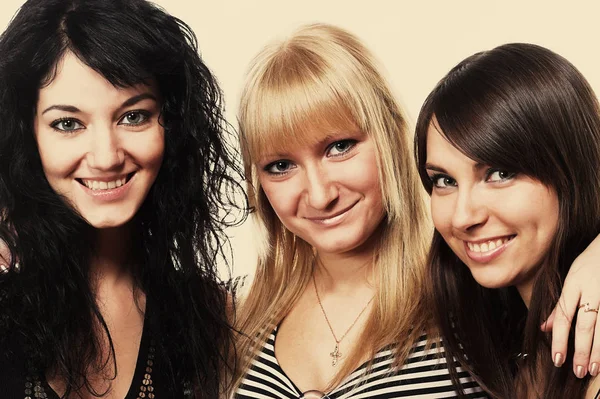 Three teen girls — Stock Photo, Image