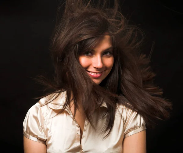 Wind in hair — Stock Photo, Image