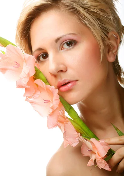 güzel bir kadın ile bir bambu