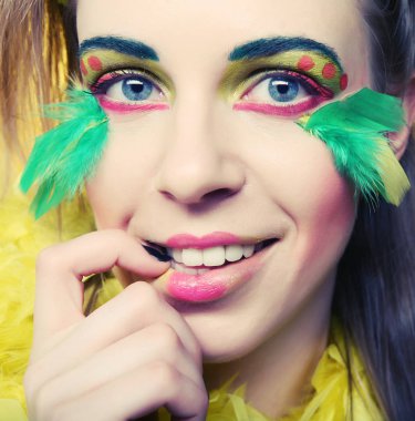 deli kız yakın portre