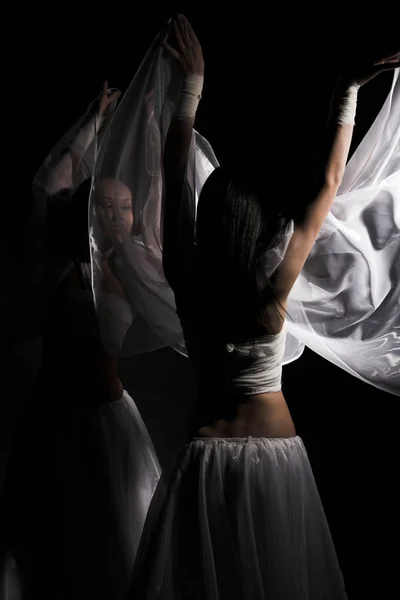 Dancing in semidarkness — Stock Photo, Image