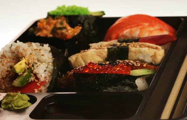 Japán tradicionális sushi szett — Stock Fotó