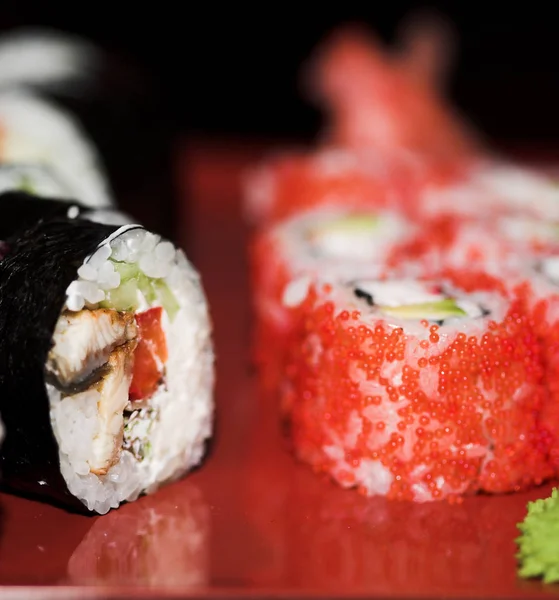 Μεσημεριανό ανάμικτες σούσι — Φωτογραφία Αρχείου