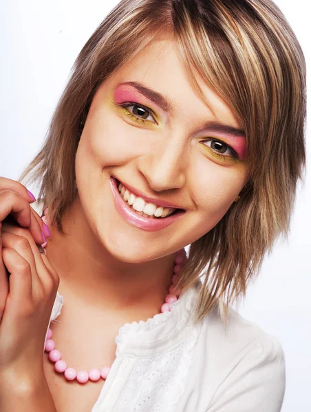 Retrato de mulher jovem — Fotografia de Stock