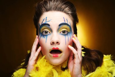 çılgın kız yakın çekim