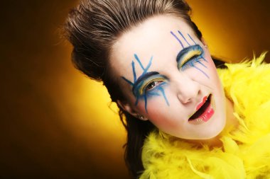 çılgın kız yakın çekim