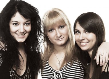 arkadaşlar portre tüm zarif eğleniyor partiye hazır giyinmiş