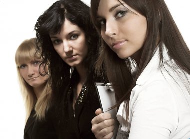 Üç genç başarılı iş kadınları