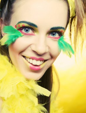 çılgın kız yakın çekim