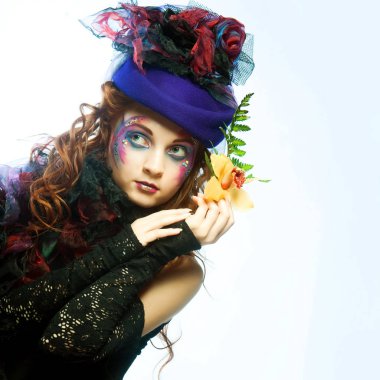 kadın doll tarzı moda çekim