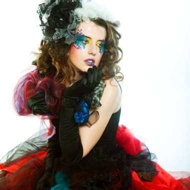 kadın doll tarzı moda çekim