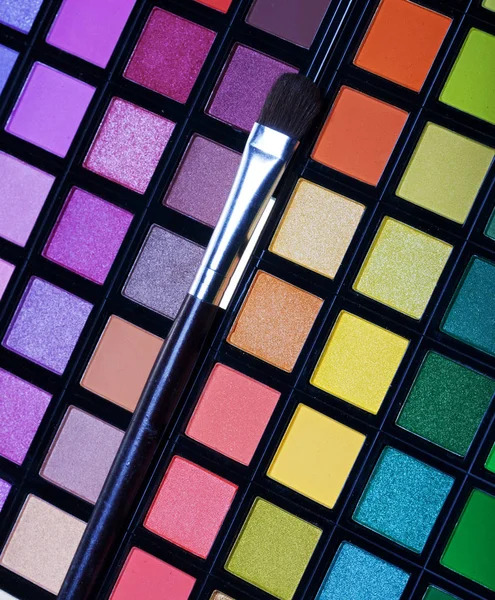 Multicolored eye shadows — Stock Photo, Image