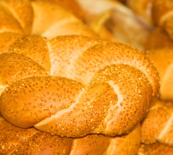 Beyaz ekmek yakın çekim — Stok fotoğraf