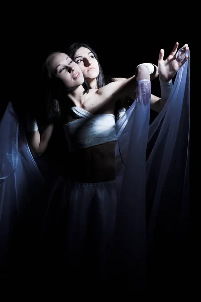 Dancing in semidarkness — Stock Photo, Image