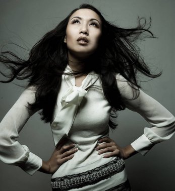 güzel genç Asya model 