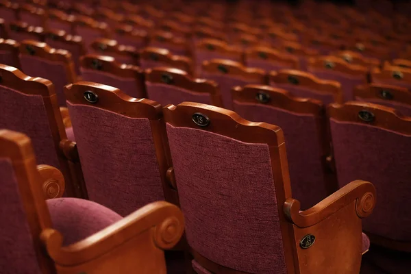 Sedie su teatro, cinema — Foto Stock