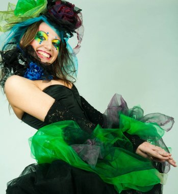 kadın doll tarzı moda çekim