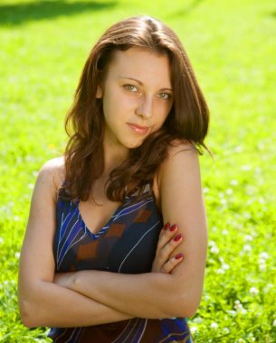 parkta güzel model