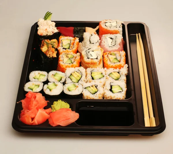 Japanese traditional sushi close up — Stock Photo, Image