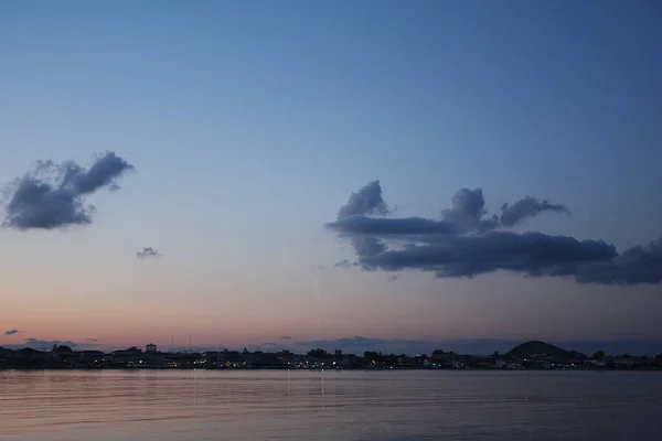 Summer, ocean or sea, night time, idyllic concept