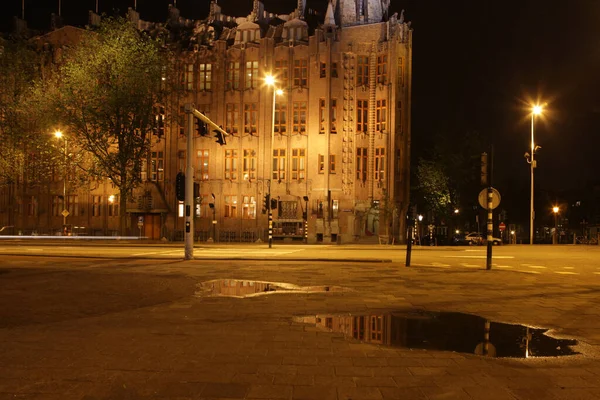 Geceleyin Amsterdam 'ın — Stok fotoğraf