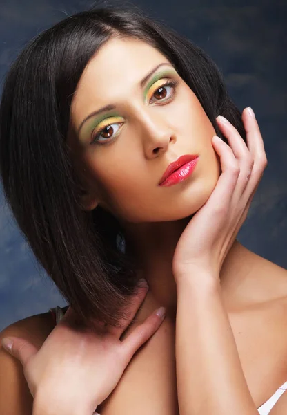 Beautiful woman in elegant dress, studio shot — Stock Photo, Image