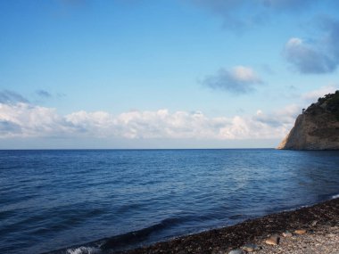 Deniz, akşam, yaz zamanı. seyahat kavramı