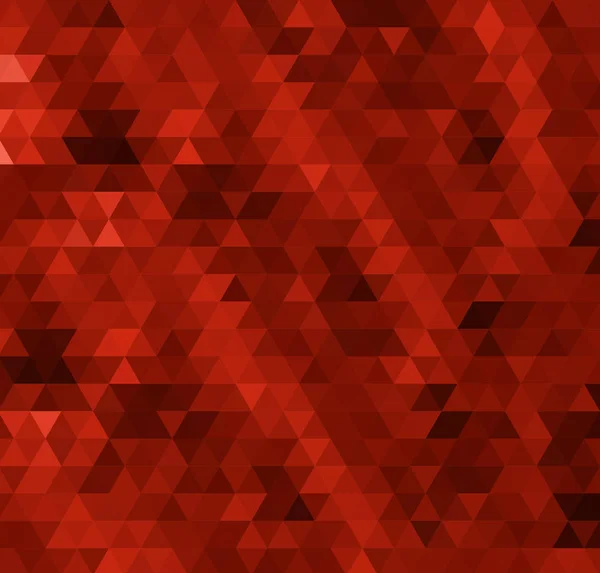 Абстрактное красное поле из треугольников — стоковый вектор