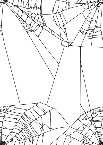 Чорні павутинні мережі в кутах на білому — стоковий вектор