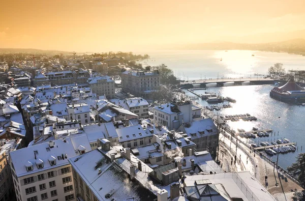 Winter view of Zurich — Stock Photo, Image