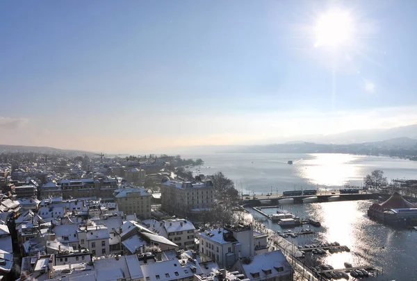 Winter view of Zurich — Stock Photo, Image