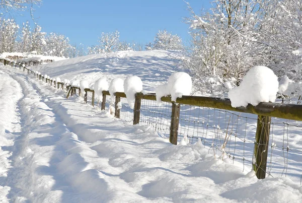 Wunderschöne Landschaft der Winternatur — Stockfoto