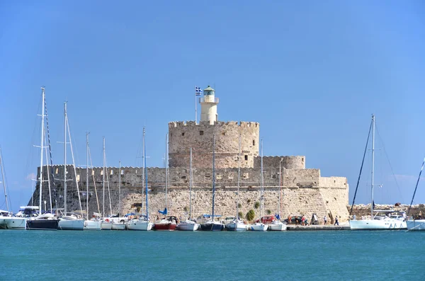 Fort of St. Nicholas with the lighthouse — Stock Photo, Image