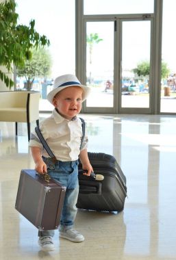 Little boy with a suitcase Stock Photo happyalex 168643302