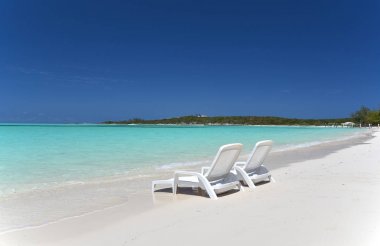 Tropik plaj ve deniz 