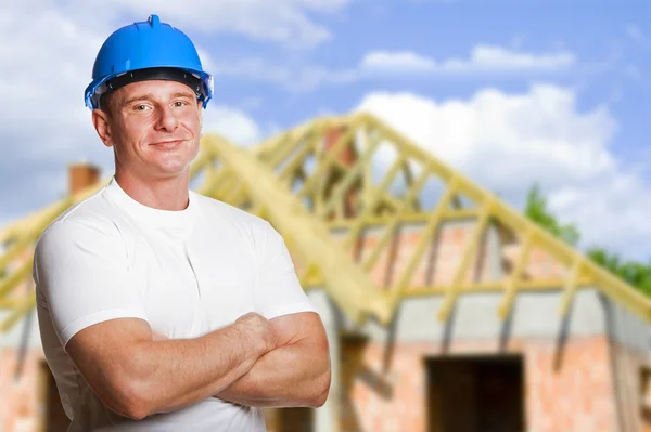 Worker with tools. Construction and house renovation concept. — Stock Photo, Image