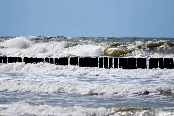En annalkande seaside storm — Stockfoto
