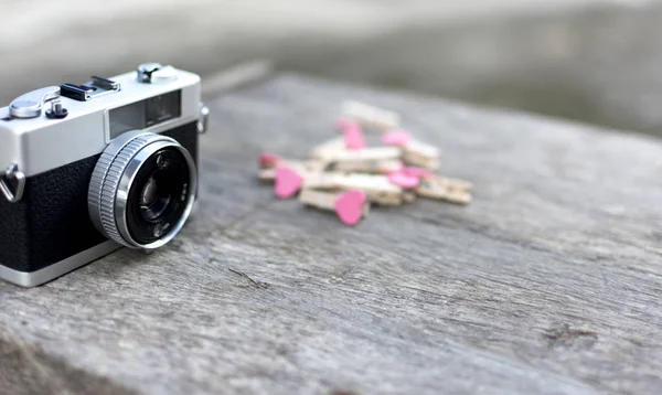 Een prettige dag. Houten achtergrond. — Stockfoto