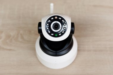 Cctv güvenlik kamera evde çalışma.