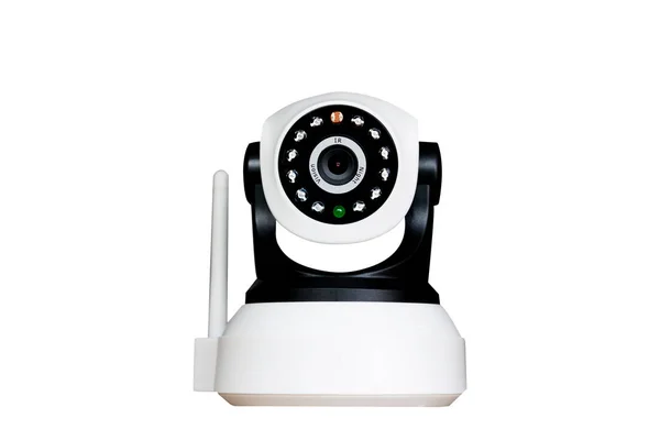 Cctv Kamera Sicherheit isoliert auf weißem Hintergrund. — Stockfoto