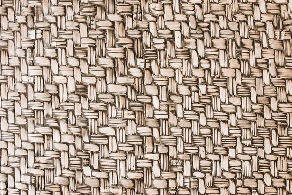 Fond de texture de tissage de bambou fait main vieilli . — Photo