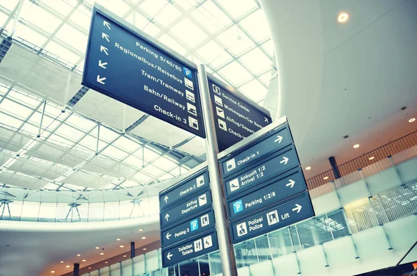 Airport information board details