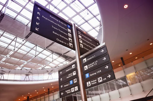 Airport information board details