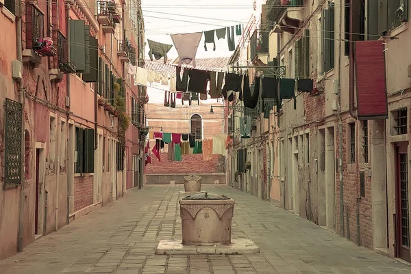 Strada tradizionale veneziana — Foto Stock