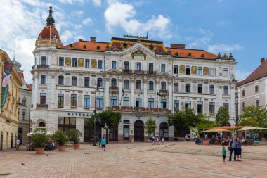 City Pecs of  Hungary. The county hall. clipart